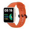 Correa de silicona con hebilla negra para Redmi Watch 2 Lite (naranja)