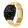 Correa de acero inoxidable para reloj Garmin Descent Mk3i de 51 mm con carcasa de tortuga y 26 mm (dorada)