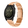Correa de acero inoxidable de 26 mm con diseño de concha de tortuga y AMOLED para Garmin Tactix 7 (oro rosa)