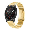 Correa de acero inoxidable para reloj Garmin Epix Pro de 51 mm con diseño de carey y 26 mm (dorada)