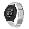 Correa de acero inoxidable de 26 mm con carcasa de tortuga solar para reloj Garmin Instinct 2X (plateada)