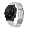 Correa de acero inoxidable de 22 mm para reloj Garmin MARQ Golfer Tortoise Shell (plateada)