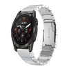 Correa de acero inoxidable para reloj Garmin Epix Pro de 47 mm, color carey y 22 mm (plateada)