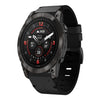 Correa de reloj de 20 mm con hebilla de acero y cuero para Garmin Epix Pro de 42 mm (negra)