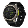 Correa de reloj de nailon de liberación rápida de 22 mm para Garmin Fenix 8 MIP de 47 mm (negra)