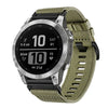 Correa de reloj de nailon de liberación rápida de 22 mm para Garmin Fenix 7 Pro (verde oliva)