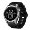 Correa de reloj de nailon de 22 mm de liberación rápida para Garmin Fenix 7 Pro (negra)
