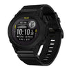 Correa de reloj de lona de nailon de liberación rápida de 22 mm para Garmin Descent G1 (negra)