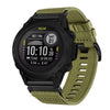 Correa de reloj de lona de nailon de liberación rápida de 22 mm para Garmin Descent G1 (verde militar)