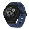 Correa de reloj de lona de nailon de liberación rápida de 22 mm para Garmin Descent G1 (azul)