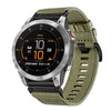 Correa de reloj de nailon de liberación rápida de 22 mm para Garmin EPIX Gen 2/EPIX Pro Gen 2 (verde oliva)