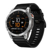 Correa de reloj de nailon de liberación rápida de 22 mm para Garmin EPIX Gen 2/EPIX Pro Gen 2 (negra)