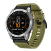 Correa de reloj de lona de nailon de liberación rápida de 22 mm para Garmin EPIX Gen 2/EPIX Pro Gen 2 (verde militar)