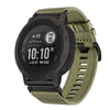 Correa de reloj de lona de nailon de liberación rápida de 22 mm para Garmin Instinct / Instinct 2 (verde oliva)