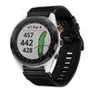 Correa de reloj de lona de nailon de liberación rápida de 22 mm para Garmin Approach S62 (negra)