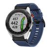 Correa de reloj de lona de nailon de liberación rápida de 22 mm para Garmin Approach S62 (azul)