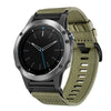 Correa de reloj de nailon de 22 mm de liberación rápida para Garmin Quatix 5/5 Sapphire Canvas (verde oliva)