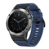 Correa de reloj de nailon de 22 mm de liberación rápida para Garmin Quatix 5/5 Sapphire Canvas (azul)