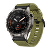 Correa de reloj de lona de nailon de liberación rápida de 22 mm para Garmin MARQ Gen 2 (verde militar)