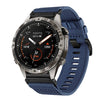 Correa de reloj de lona de nailon de liberación rápida de 22 mm para Garmin MARQ Gen 2 (azul)