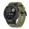 Correa de reloj de lona de nailon de liberación rápida de 26 mm para Garmin Instinct 2X (verde oliva)