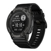 Correa de reloj de lona de nailon de liberación rápida de 26 mm para Garmin Instinct 2X (negra)