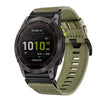 Correa de reloj de lona de nailon de liberación rápida de 26 mm para Garmin Enduro 2/Enduro (verde oliva)