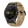 Correa de reloj de lona de nailon de liberación rápida de 26 mm para Garmin Enduro 2/Enduro (caqui)