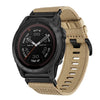 Correa de reloj de nailon de liberación rápida de 26 mm para Garmin Tactix 7 / Tactix DELTA (caqui)
