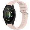 Correa de silicona con textura de rayas para reloj Garmin Forerunner 165 de 20 mm (rosa)