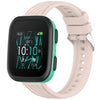 Correa de silicona con textura de rayas para reloj Garmin Bounce de 20 mm (rosa)