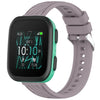 Correa de silicona con textura de rayas para reloj Garmin Bounce de 20 mm (morado Roland)