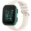 Correa de silicona con textura de rayas para reloj Garmin Bounce de 20 mm (Starlight)