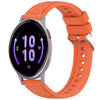 Correa de silicona con textura de rayas para reloj Garmin Active 5 de 20 mm (naranja)