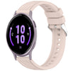 Correa de silicona con textura de rayas para reloj Garmin Active 5 de 20 mm (rosa)