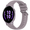 Correa de silicona con textura de rayas para reloj Garmin Active 5 de 20 mm (morado Roland)