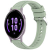 Correa de silicona con textura de rayas para reloj Garmin Active 5 de 20 mm (verde claro)