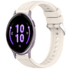 Correa de silicona con textura de rayas para reloj Garmin Active 5 de 20 mm (Starlight)