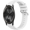 Correa de silicona con textura de rayas para reloj Garmin VivoMove Trend de 20 mm (blanca)