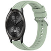 Correa de silicona con textura de rayas para reloj Garmin VivoMove Trend de 20 mm (verde claro)