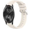 Correa de silicona con textura de rayas para reloj Garmin VivoMove Trend de 20 mm (luz de estrellas)