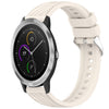 Correa de silicona con textura de 3 rayas para reloj Garmin Vivoactive 3 de 20 mm (luz de las estrellas)