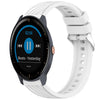 Correa de silicona con textura de rayas para reloj Garmin Vivoactive 3 Music de 20 mm (blanca)
