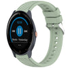 Correa de silicona con textura de rayas para reloj Garmin Vivoactive 3 Music de 20 mm (verde claro)