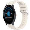 Correa de silicona con textura de rayas para reloj Garmin Vivoactive 3 Music de 20 mm (luz de estrellas)