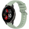 Correa de silicona con textura de rayas para reloj Garmin Venu 2 Plus de 20 mm (verde claro)