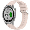 Correa de silicona con textura de rayas para reloj Garmin Approach S40 de 20 mm (rosa)