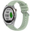 Correa de silicona con textura de rayas para reloj Garmin Approach S40 de 20 mm (verde claro)