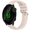 Correa de silicona con textura de rayas para reloj Garmin Forerunner 158 de 20 mm (rosa)
