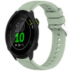 Correa de silicona con textura de rayas para reloj Garmin Forerunner 158 de 20 mm (verde claro)